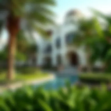 Luxury villas in Al Furjan surrounded by greenery