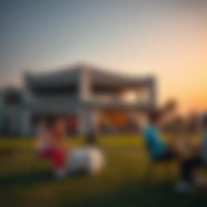 Lifestyle Activities in a Golf Community Lifestyle activities in a golf community, featuring outdoor leisure and social events