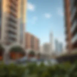 Scenic view of Bur Dubai skyline showcasing modern architecture