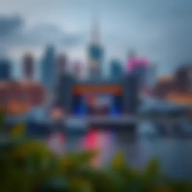 Cinema JBR Amidst the Dubai Skyline Panoramic view of Cinema JBR integrated within the vibrant Dubai skyline