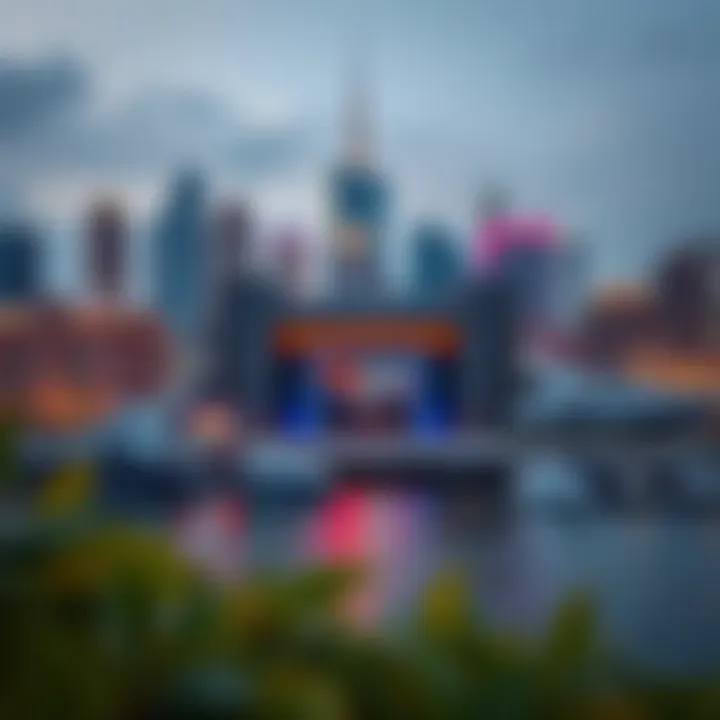 Cinema JBR Amidst the Dubai Skyline Panoramic view of Cinema JBR integrated within the vibrant Dubai skyline