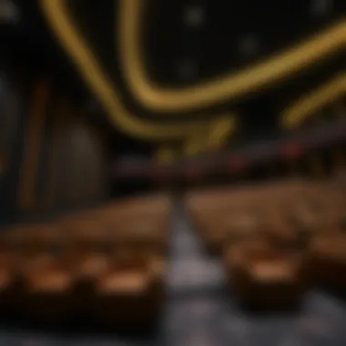 Luxurious Interior of Cinema JBR Interior ambiance of Cinema JBR showcasing luxury seating and advanced technology