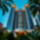 Stunning architectural facade of Crest Grande.