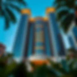 Stunning architectural facade of Crest Grande.