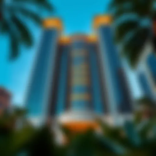 Stunning architectural facade of Crest Grande.