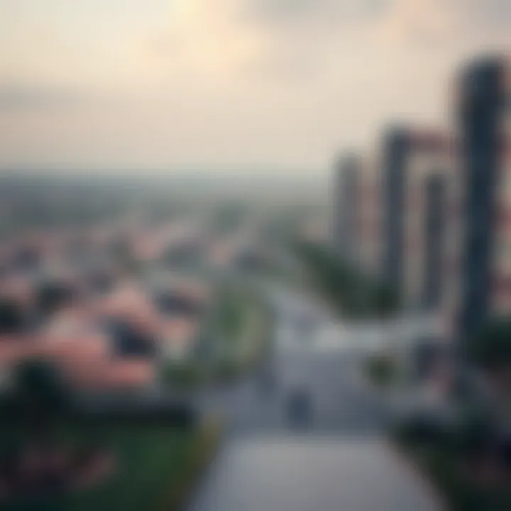 Panoramic view of the community surrounding Crest Grande.