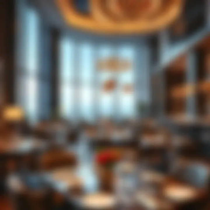 Luxurious interior of a gourmet restaurant in JBR