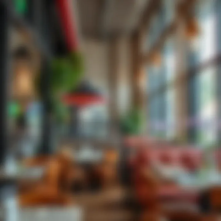 Casual eatery with vibrant atmosphere