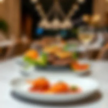 Delicious gourmet dish presented artistically