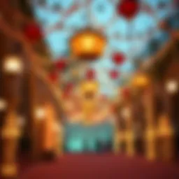 Festive decorations symbolizing Eid celebrations