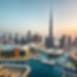 A skyline view of Dubai showcasing modern architecture
