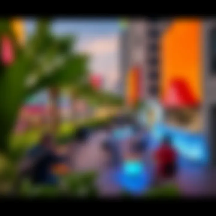 Community Vibes of Bay Central Vibrant community spaces in Bay Central Dubai