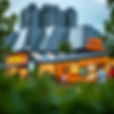 Successful box park case study featuring diverse food and retail options