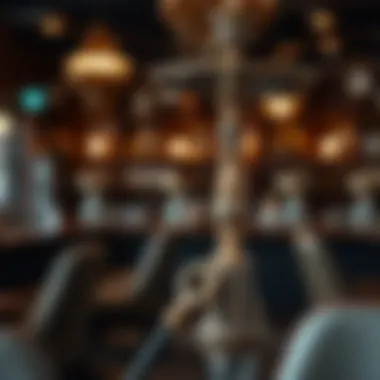 Intricate Shisha Pipe Design An ornate shisha pipe adorned with intricate designs