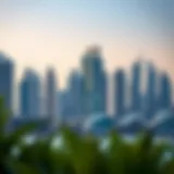 Luxurious skyline of Dubai showcasing modern architecture