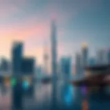 The Future Skyline of Dubai Futuristic skyline of Dubai with advanced architecture