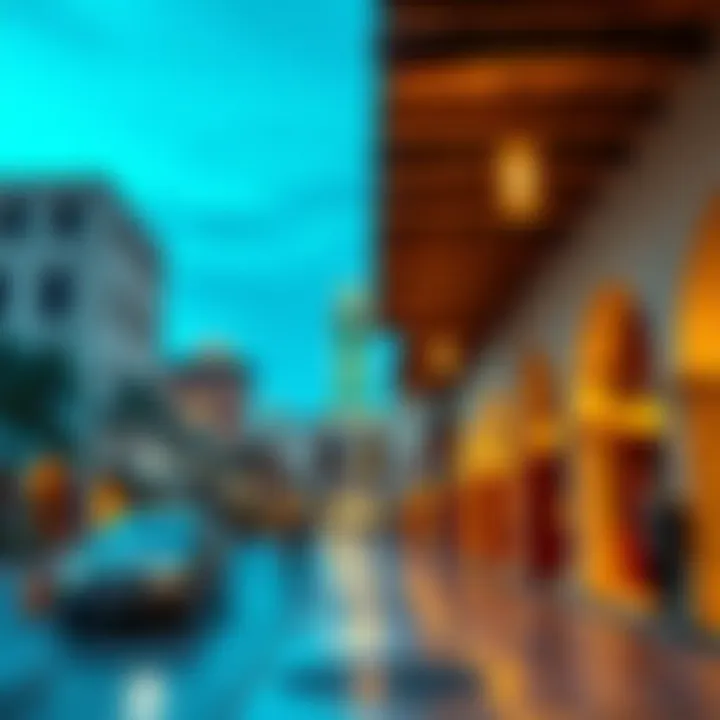 Architectural Elegance of Souk Al Marfa A panoramic view of the architectural elegance of Souk Al Marfa