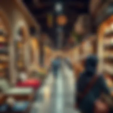 Diverse Products at Souk Al Marfa Visitors exploring diverse products within Souk Al Marfa