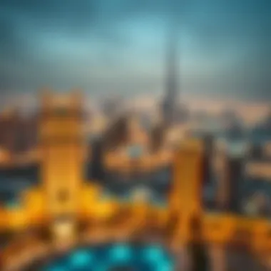 Luxury skyline view of Dubai with high-end apartments