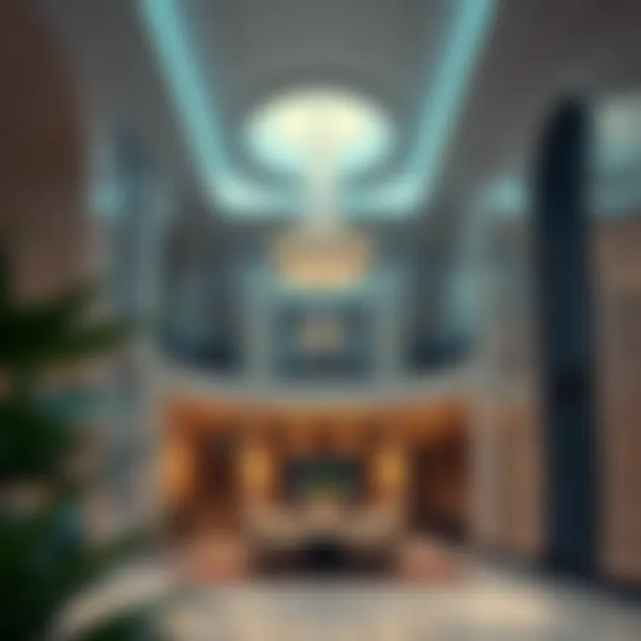 Elegant Interior Design of Faraidooni Building Interior details highlighting the elegant design of the Faraidooni Building