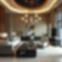 Luxurious interior design showcasing modern elegance