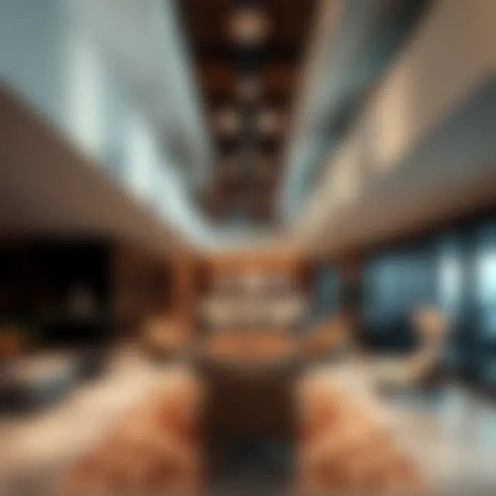 Architectural details of a contemporary loft in Dubai