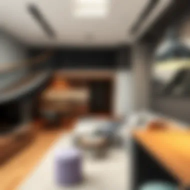 Stylish loft interior showcasing modern design