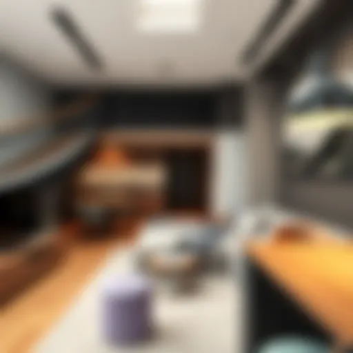 Stylish loft interior showcasing modern design