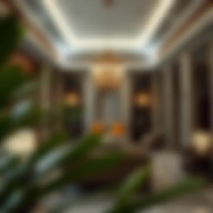 Modern majlis space with contemporary furniture and decor