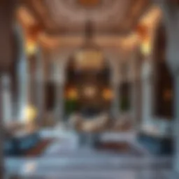 Majlis Zayed Oudh Al Muhtacheen interior showcasing traditional design elements