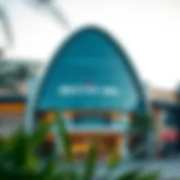 A stunning view of Mazyad Mall's exterior showcasing its modern architecture