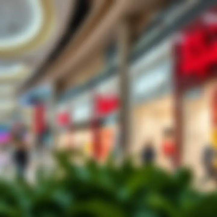 Retail Variety at Mazyad Mall A vibrant shopping section highlighting a variety of retail stores