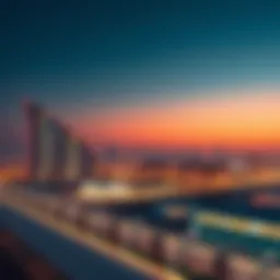 Breathtaking view of Murjan's skyline at dusk