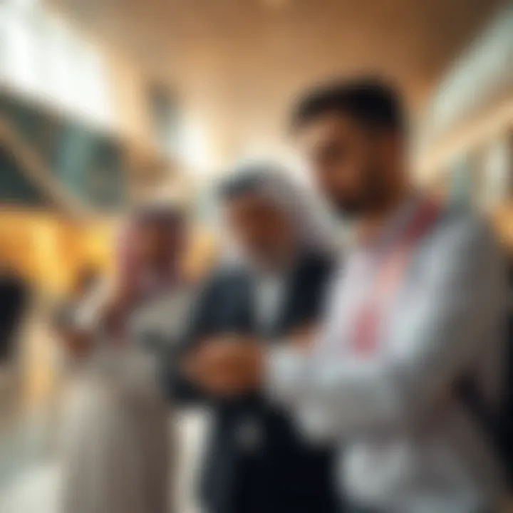 Investors Assessing Opportunities in Dubai Investors analyzing real estate opportunities