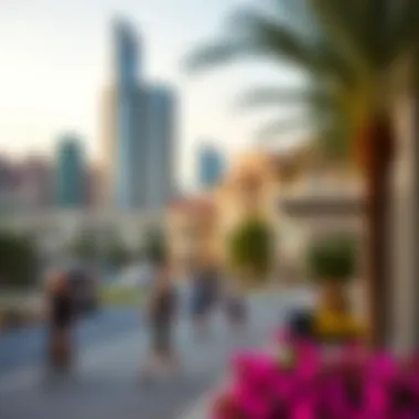 The vibrant community surrounding One Tower Barsha Heights