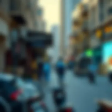 Cultural Vibe of Bur Dubai A vibrant street scene in Bur Dubai showcasing local culture
