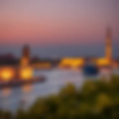 Historic landmarks surrounding Port Rashid illustrating its cultural significance