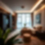 Stylish studio room showcasing modern decor in Dubai