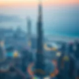 Burj Khalifa towering over the cityscape