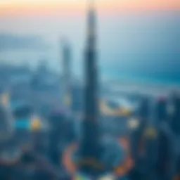 Burj Khalifa towering over the cityscape