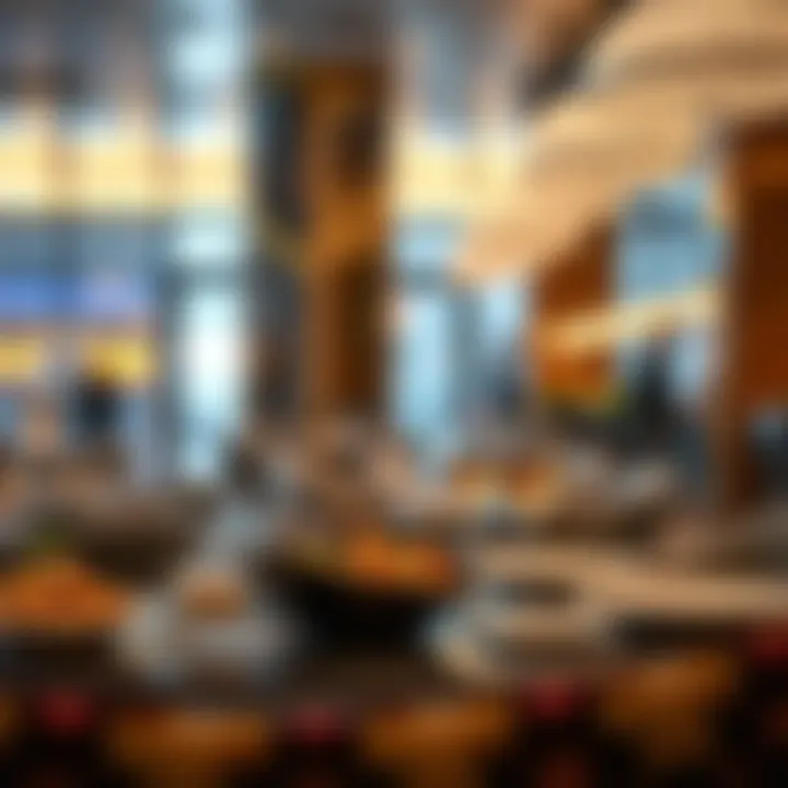Gourmet Dining Options in Airport Lounges Gourmet dining options available at Dubai Airport lounge