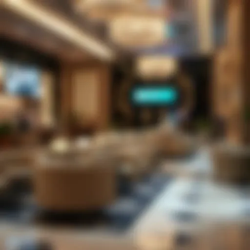 Luxurious Lounge Seating at Dubai Airport Luxurious lounge seating area in Dubai Airport