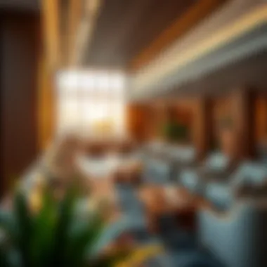 Relaxation Space at Dubai Airport Lounges Relaxation space featuring tranquility and comfort in Dubai Airport