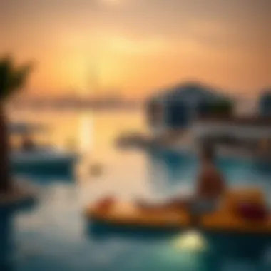 Leisure and Luxury at Blue Water Island Luxurious leisure activities available on Blue Water Island.