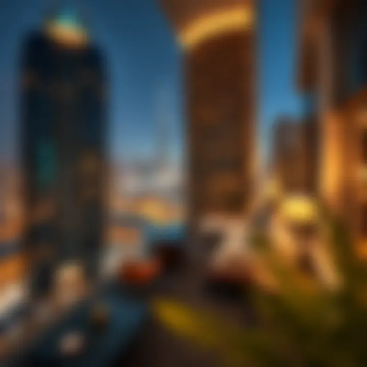 Luxurious residential apartments on a high floor of Burj Khalifa