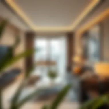 Luxurious Interior of Meera Building Apartments Interior view of a stylish apartment in the Meera Building with modern furnishings