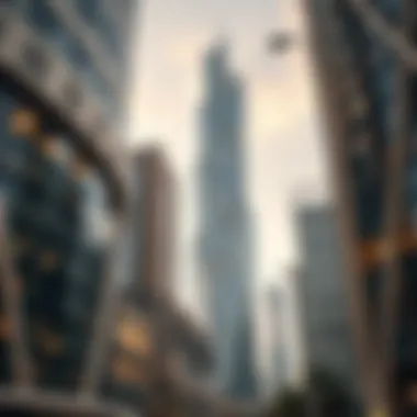 Innovative Design of Prism Tower Architectural details of Prism Tower highlighting its innovative design