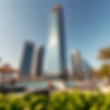 Amenities Surrounding Prism Tower Luxurious amenities surrounding Prism Tower in Dubai