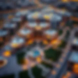 Aerial view of Um A-Rumoul showcasing modern architecture