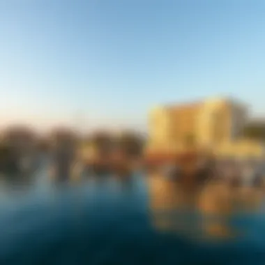 Stunning waterfront view showcasing the residential architecture of Water's Edge